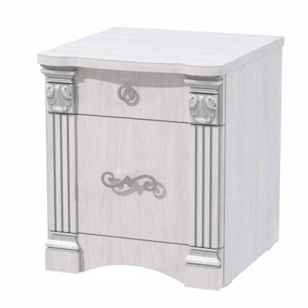 Тумба прикроватная Ольга-1Н белый экспо/анкор светлый