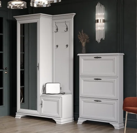 Прихожая Кентаки PPK/110L белый (левая)