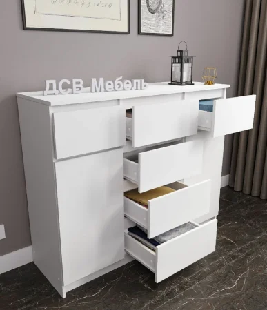 Комод Мори МК 1200.4 белый