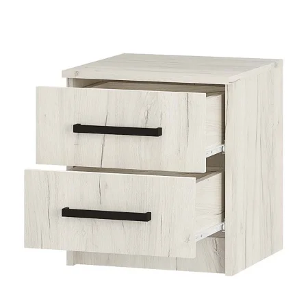Тумба прикроватная Фиеста дуб крафт белый (2 шт)