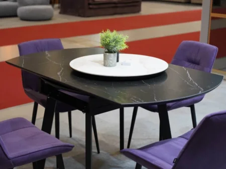 Стол керамический Раунд 1400 черный