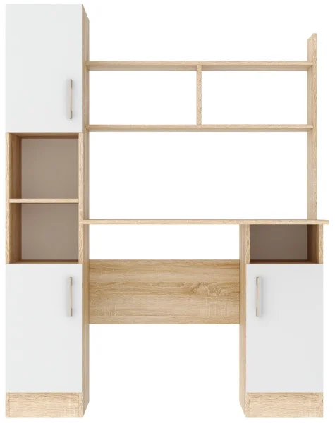 Стол письменный ПКС-6 дуб сонома/белый глянец