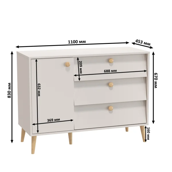 Модульная спальня Афина кашемир серый
