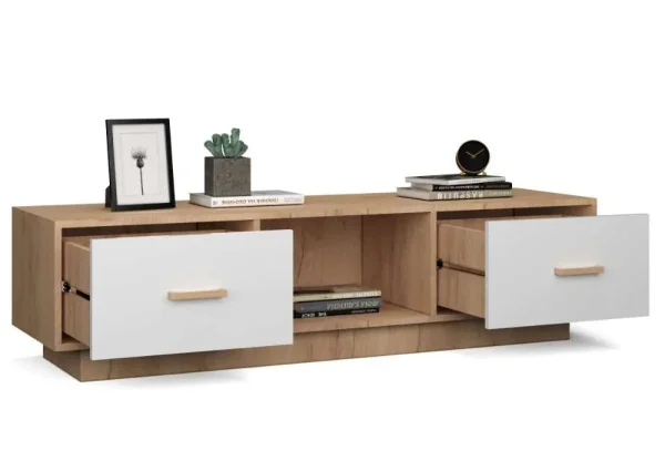 Тумба Эго Т-3 (ПД) дуб крафт золотой/белый глянец