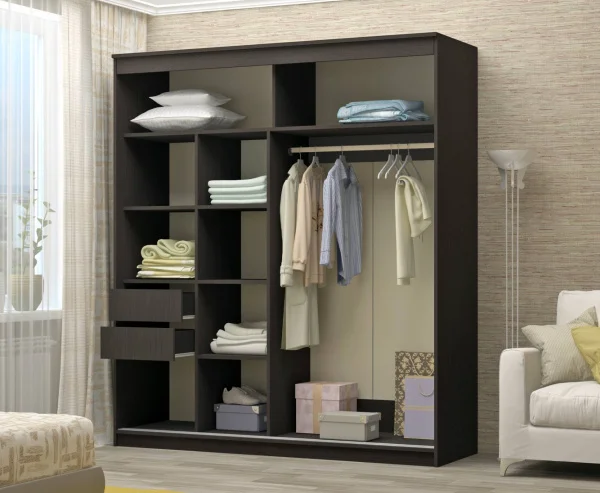 Шкаф-купе Элегант-1 2,0 венге