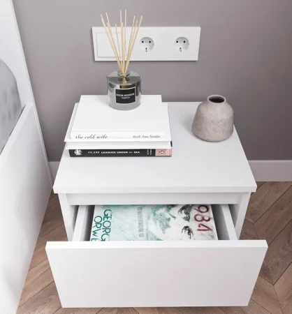 Тумба прикроватная Мори ТПМ 400.1 белый