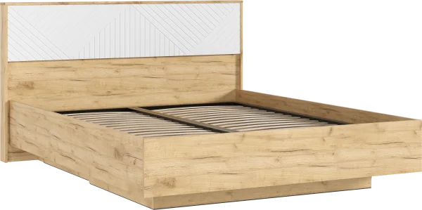 Кровать парящая Флэш 1,6 браш вайт/дуб крафт