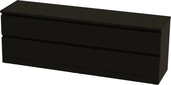 Комод Варма 4Д 160 х 54 х 40 шпон, черный