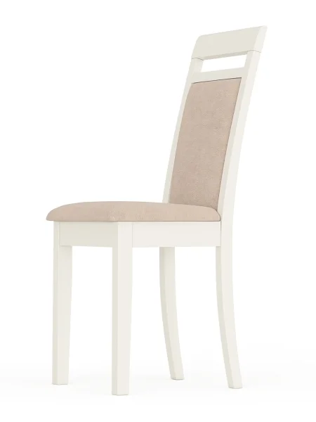 Стул Гольф-12 слоновая кость, ткань велюр бежевый 05