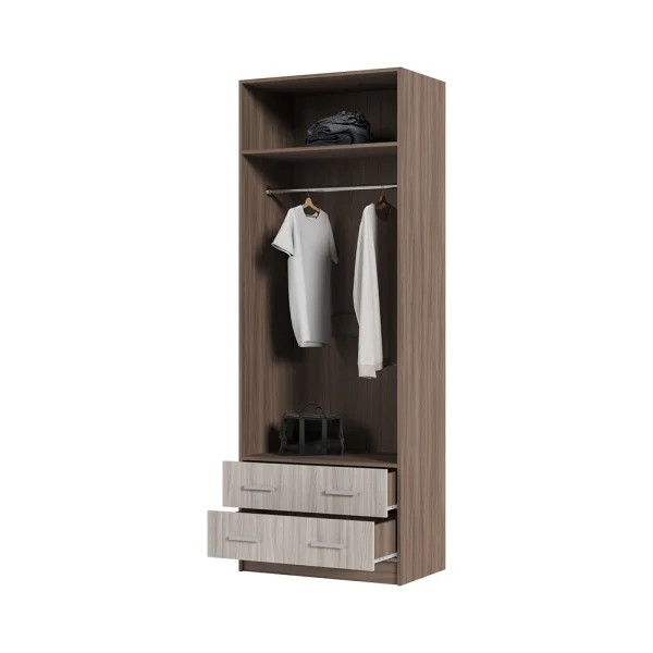 Шкаф 2-х створчатый Гармония ШК-603 М шимо темный/шимо светлый