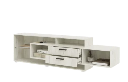 Тумба ТВ Алтея дуб крафт белый