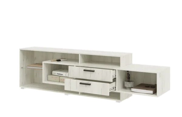 Тумба ТВ Алтея дуб крафт белый