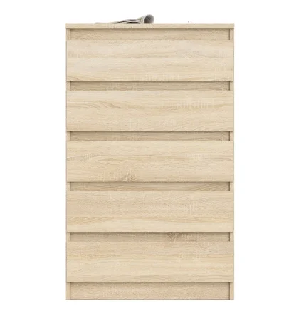 Узкий комод пять ящиков МК 700.5 дуб сонома