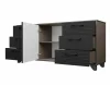Комод Копенгаген венге/черный матовый