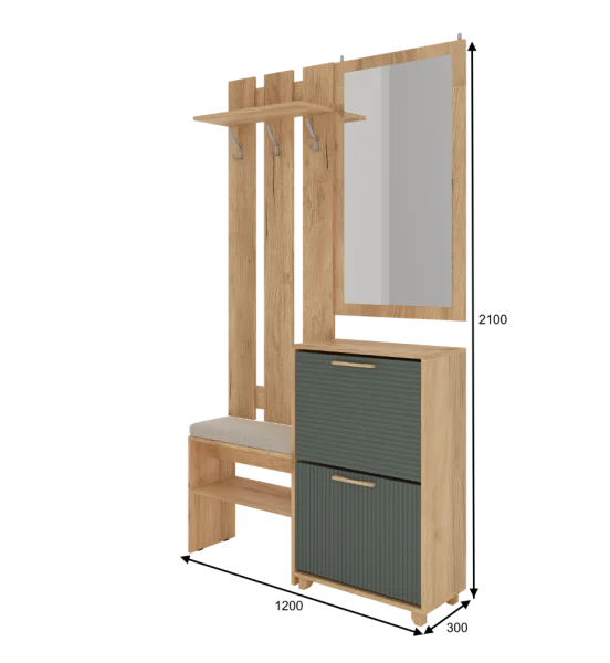 Прихожая Ньерд дуб вотан/можжевельник