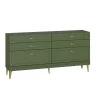Комод Марион 16.256 дымчатый зеленый/олива шагрень