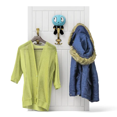 Вешалка П-6 белое дерево фрезеровка прованс