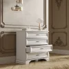 Комод с четырьмя ящиками Кентаки KOM4S белый