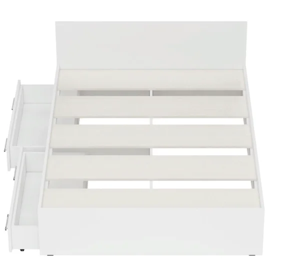 Кровать Стандарт с ящиками белый