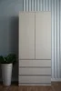 Шкаф с ящиками Мори МШ 900.2 сатин
