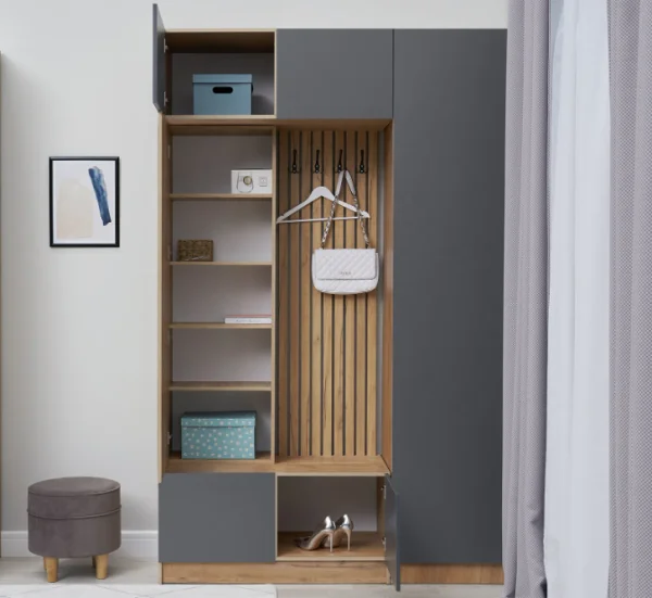 Прихожая Роджина дуб крафт/графит