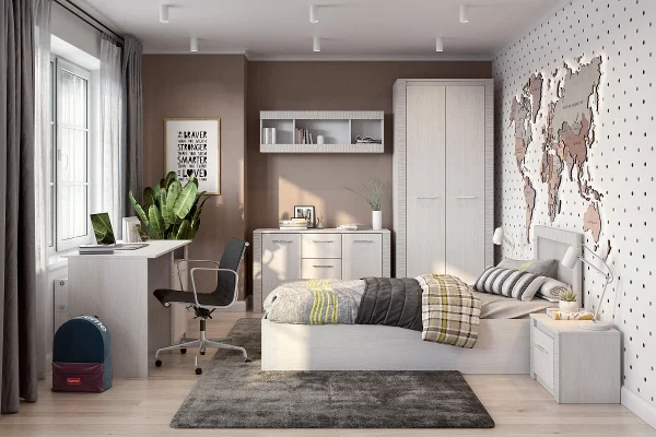 Шкаф универсальный Гамма-20 ясень анкор светлый/сандал светлый