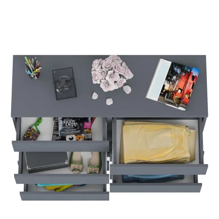 Комод восемь выдвижных ящиков МК 1200.8 графит