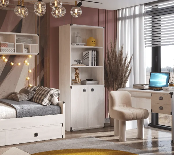 Стеллаж Индиана JREG2DO 80 сосна каньон