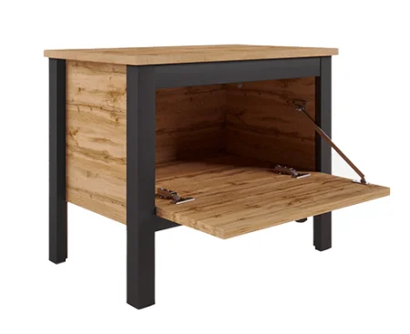 Тумба для обуви Лофт KOM1K/55 дуб вотан/черный