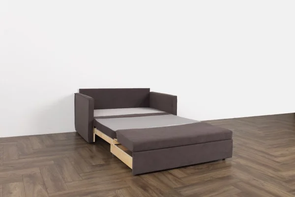 Диван Куба 1200 коричнево-серый (велюр Confetti №22)