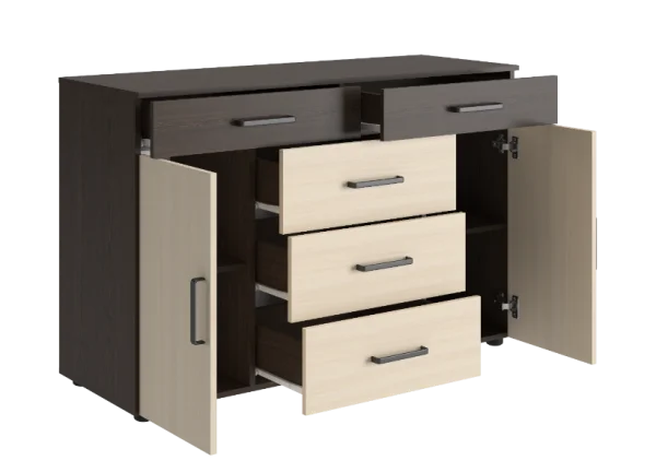 Комод Вега К-03 венге/дуб молочный