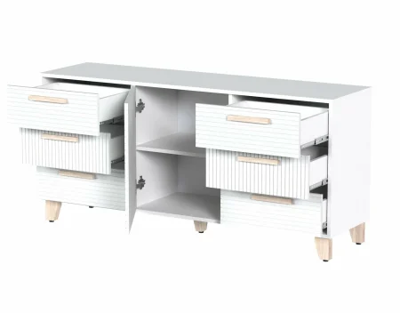 Комод Копенгаген белый/белый матовый