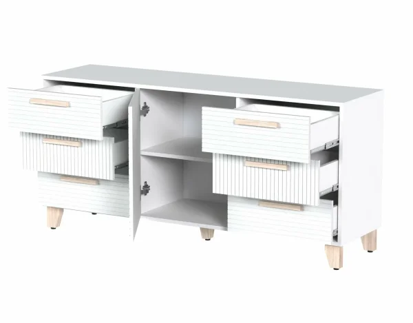 Комод Копенгаген белый/белый матовый