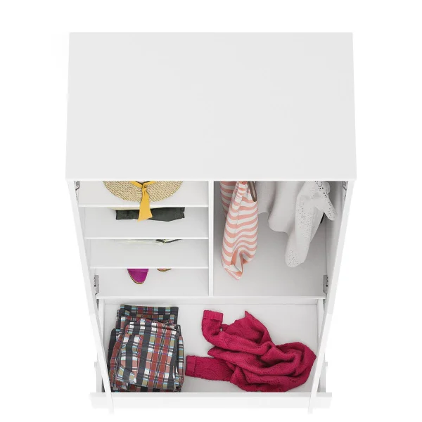 Шкаф два ящика и две дверки МШ 900.1 белый