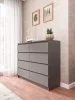 Комод Мори МК 1200.8 графит (8 ящиков)