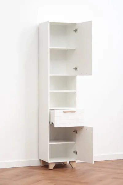 Пенал Копенгаген с нишей белый/белый матовый