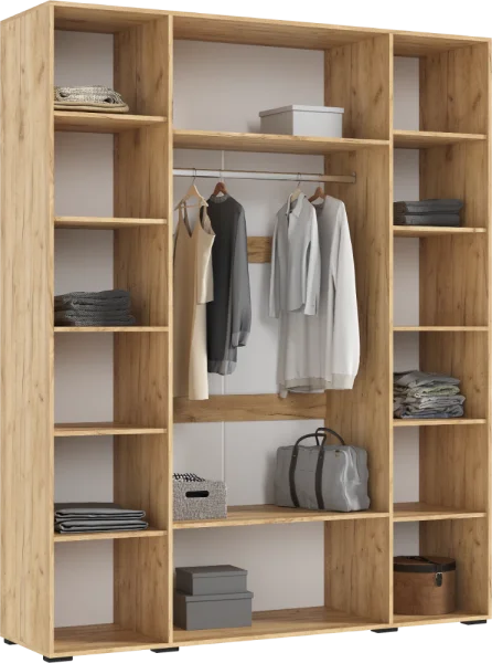 Шкаф 4-х створчатый Ирис 1800 браш мени грин/дуб крафт