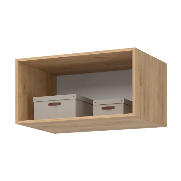 Шкаф 4-х створчатый Лион ШК-03 с антресолью АН-01 дуб крафт/графит серый