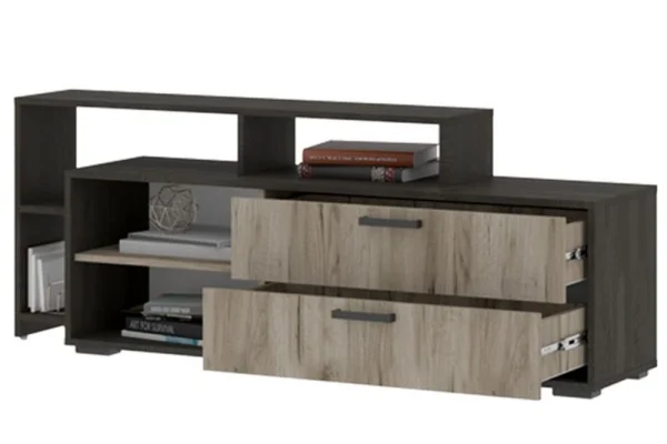 Тумба ТВ Эдинбург ТБ-02 железный камень/дуб крафт серый Тумба ТВ Эдинбург ТБ-02 железный камень/дуб крафт серый