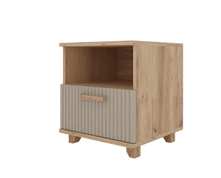 Тумба прикроватная Ньерд дуб вотан/ива пепельная