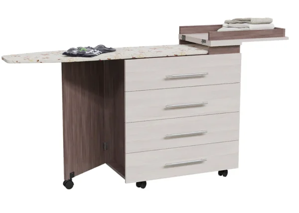 Комод с гладильной доской 4-44300 бодега тёмный/бодега светлый