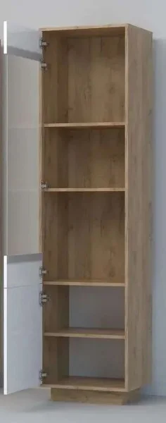 Пенал Эго ПС-1 (ПД) дуб крафт золотой/белый глянец