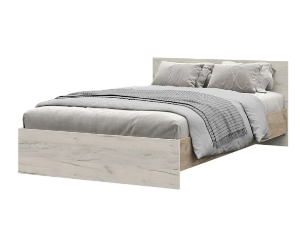 Кровать Бася дуб крафт серый/дуб крафт белый