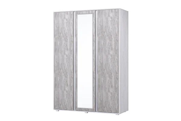 Шкаф распашной Бетти анкор светлый/бетонный камень