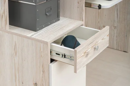 Стол компьютерный Комфорт 12.70 белый шагрень/винтаж