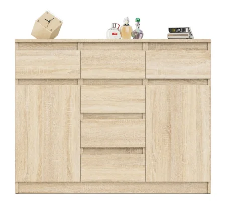 Комод с ящиками и дверками МК 1200.4 дуб сонома