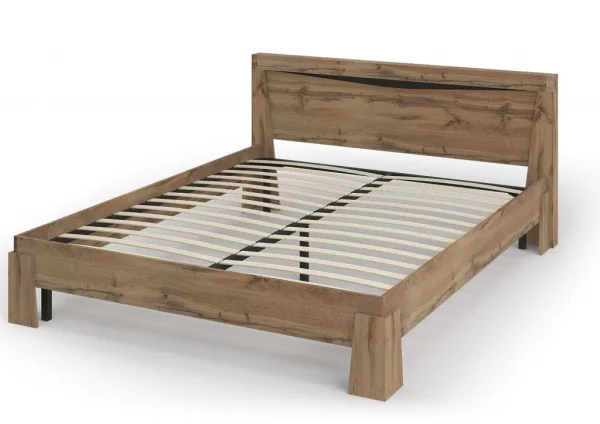 Кровать Паола дуб крафт золото