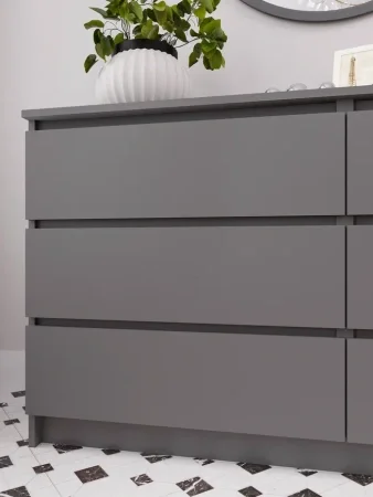 Комод шесть ящиков Мори МК 1386 графит
