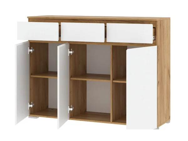 Комод Гретта 3С3Я дуб крафт золотой/белый