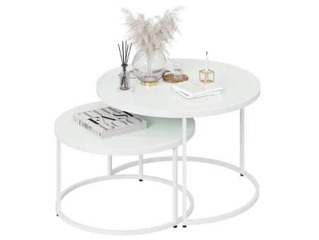 Стол журнальный Вега белый, стекло лакобель белый